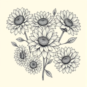 Multiple Chrysanthemum Tattoo
