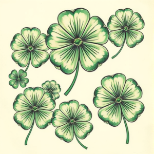 Multiple Clover Tattoo