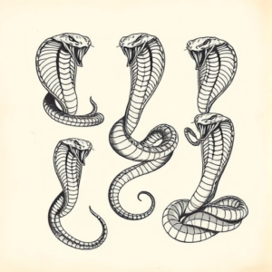 Multiple Cobra Tattoo