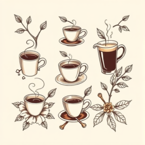 Multiple Coffee Tattoo