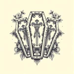 Multiple Coffin Tattoo