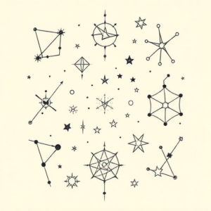 Multiple Constellation Tattoo