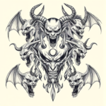 Multiple Demon Tattoo