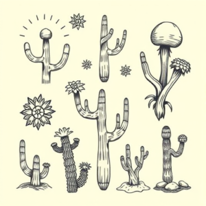 Multiple Desert Tattoo