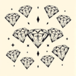 Multiple Diamond Tattoo
