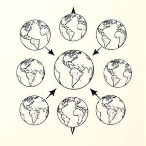 Multiple Earth Tattoo