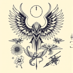 Multiple Evangelion Tattoo