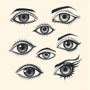Multiple Eye Tattoo