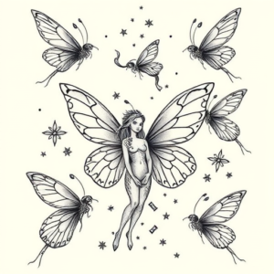 Multiple Fairy Tattoo