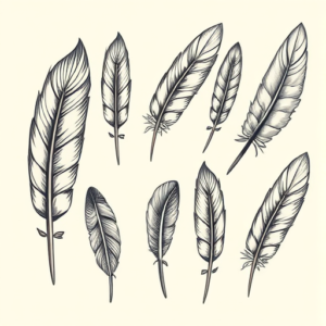 Multiple Feather Tattoo