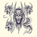 Multiple Fenrir Tattoo