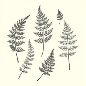 Multiple Fern Tattoo