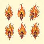 Multiple Fire Tattoo