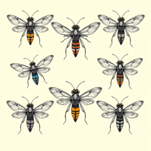 Multiple Firefly Tattoo