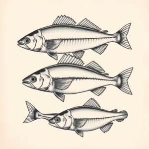 Multiple Fish Tattoo