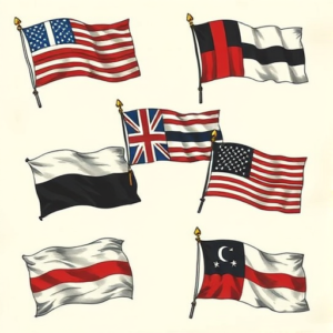 Multiple Flag Tattoo