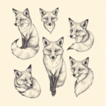 Multiple Fox Tattoo