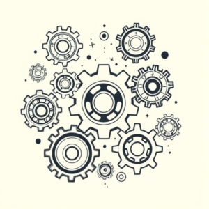 Multiple Gear Tattoo