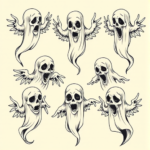 Multiple Ghost Tattoo