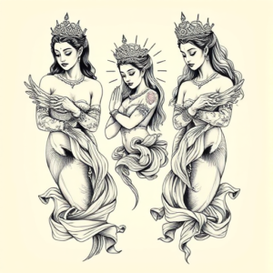 Multiple Goddess Tattoo