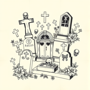 Multiple Graveyard Tattoo