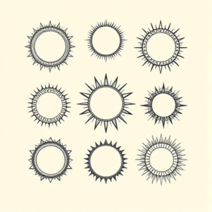 Multiple Halo Tattoo