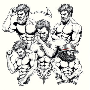 Multiple Hercules Tattoo