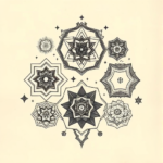 Multiple Hexagon Tattoo