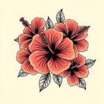 Multiple Hibiscus Tattoo