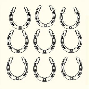 Multiple Horseshoe Tattoo