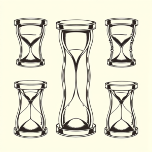 Multiple Hourglass Tattoo