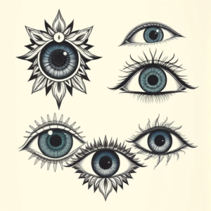 Multiple Iris Tattoo