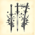 Multiple Katana Tattoo