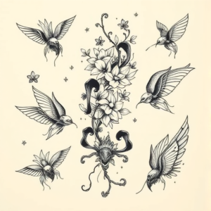 Multiple Kintsugi Tattoo