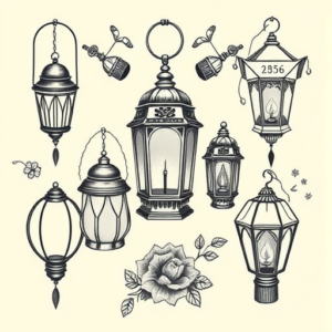 Multiple Lantern Tattoo
