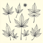 Multiple Leaf Tattoo