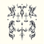 Multiple Libra Tattoo