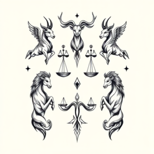 Multiple Libra Tattoo