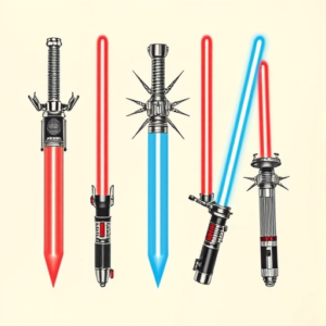Multiple Lightsaber Tattoo