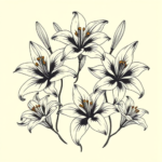 Multiple Lily Tattoo