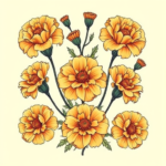 Multiple Marigold Tattoo