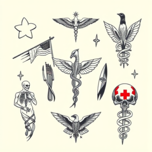 Multiple Medical Tattoo