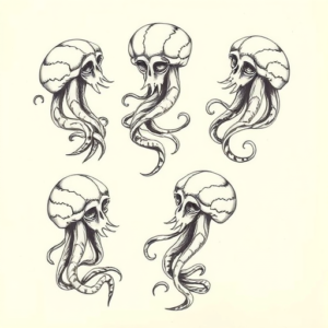 Multiple Medusa Tattoo