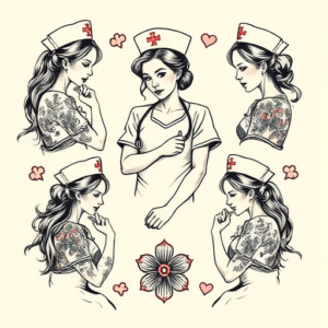 Multiple Nurse Tattoo