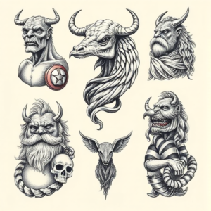 Multiple Odin Tattoo