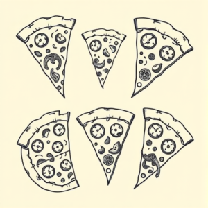 Multiple Pizza Tattoo