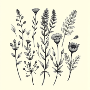 Multiple Plant Tattoo