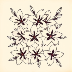 Multiple Plumeria Tattoo