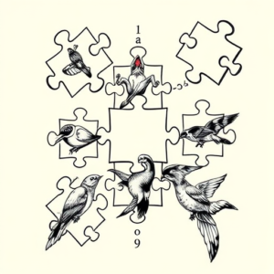 Multiple Puzzle Tattoo