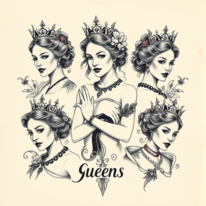 Multiple Queen Tattoo